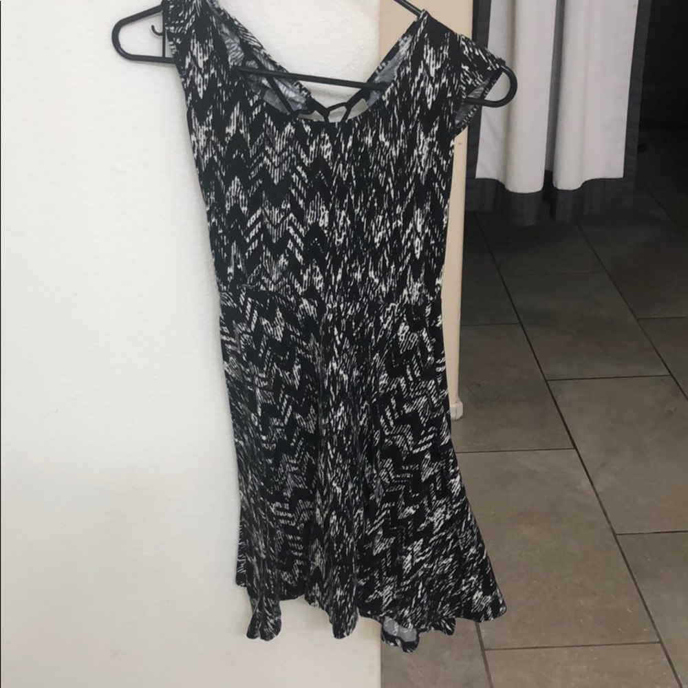 Black and white dress